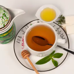 Pfefferminztee mit Honig